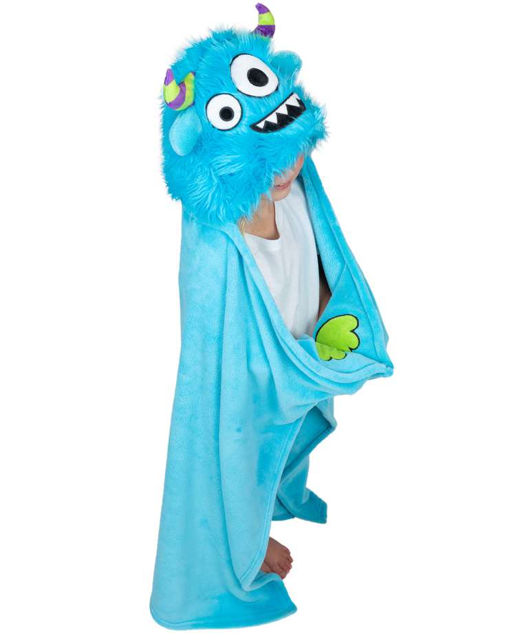 Monster Kid's Hooded Blanket
