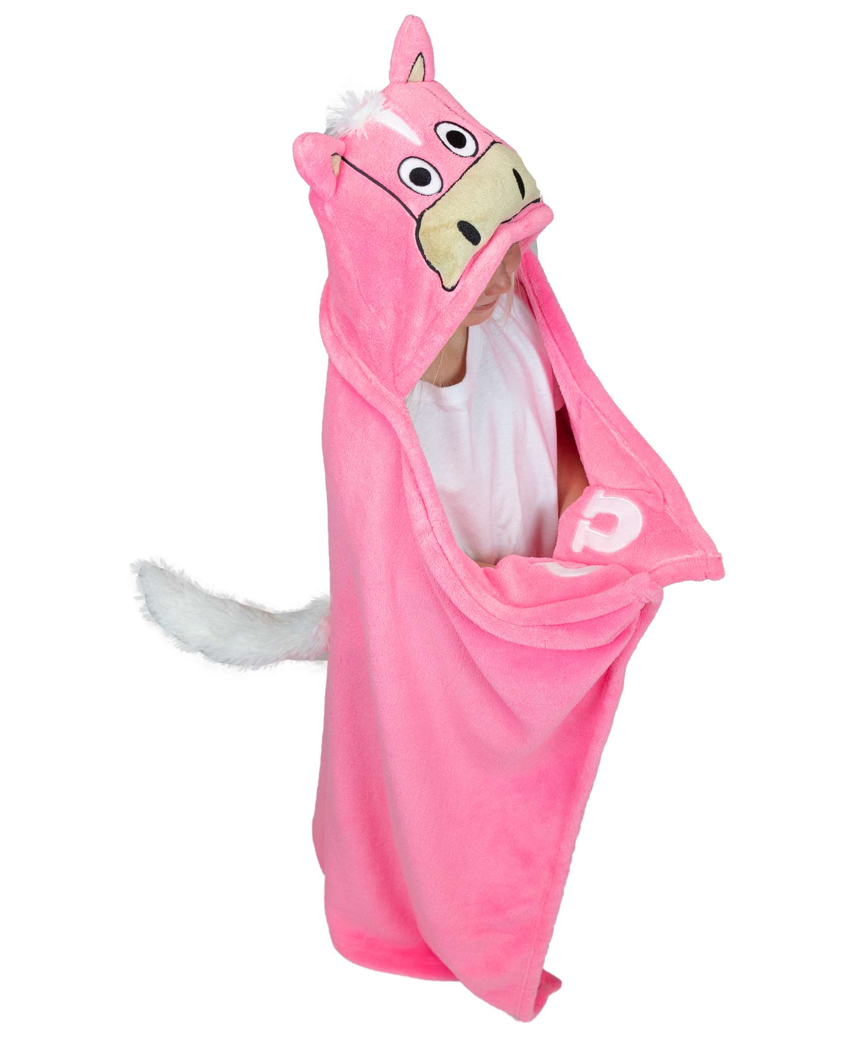 Pink Horse Critter Blanket LazyOne