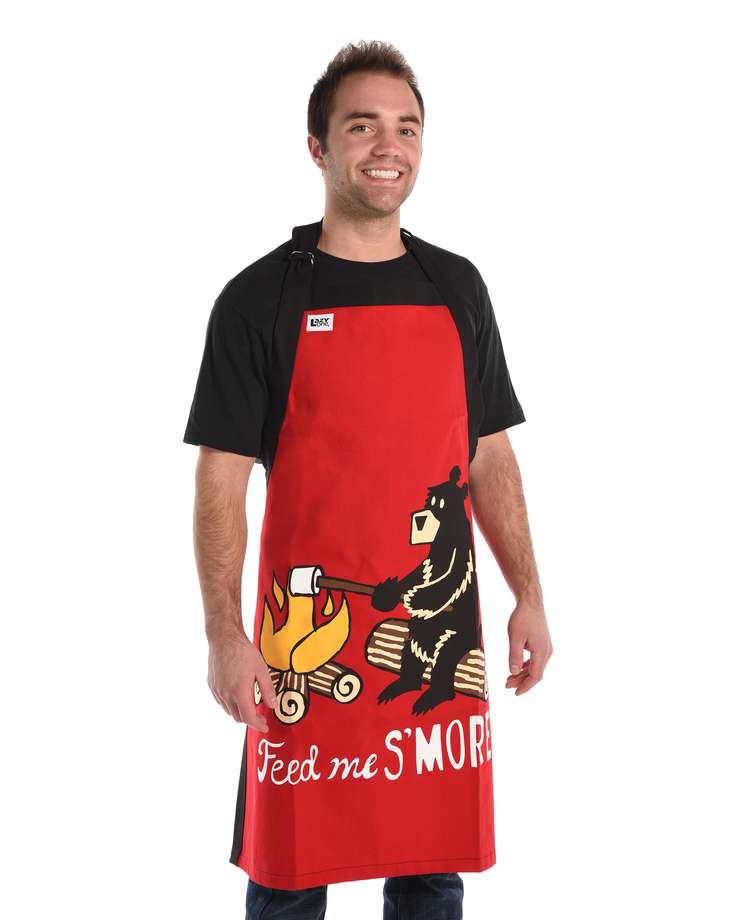 Feed Me S'more Bear BBQ Apron