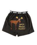 Wanna Moose Around? Men's Funny Boxer