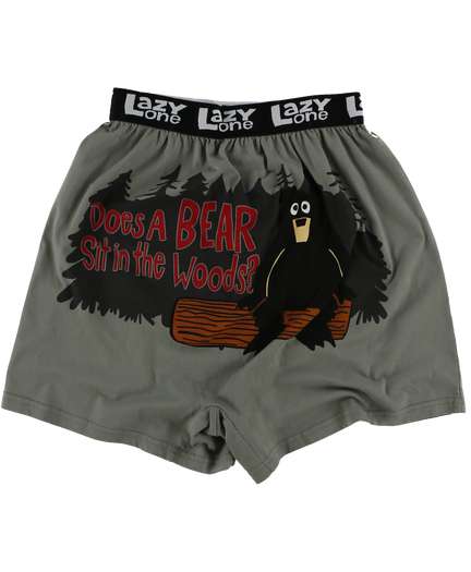 Does a Bear Sit? Men's Funny Boxer