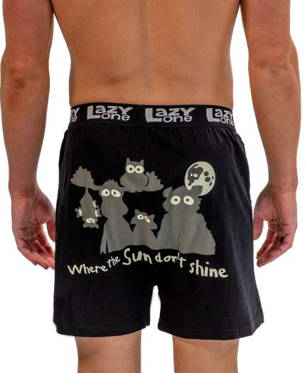 Sun Don't Shine Men's Critter Funny Boxer