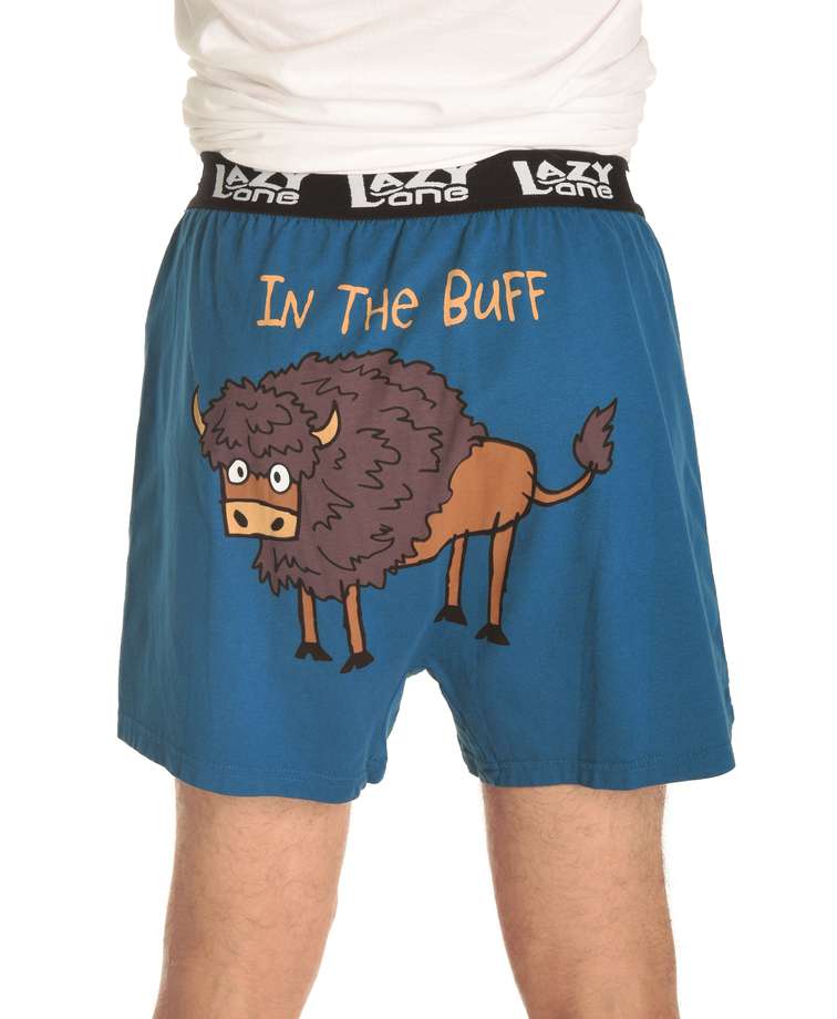 In the Buff Men's Buffalo Funny Boxer