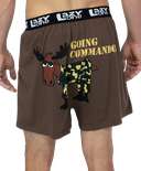 Going Commando Moose Men's Funny Boxer