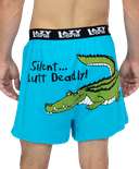 Silent Butt Deadly Men's Crocodile Funny Boxer