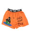 Check Your Fly Men's Fishing Funny Boxer