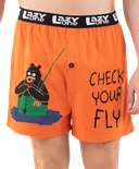 Check Your Fly Men's Fishing Funny Boxer