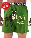 Lazy Ass Men's Donkey Funny Boxer