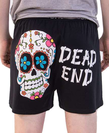 Dead End Men's Skull Funny Boxer - Clearance