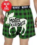 Moose Caboose Plaid Men's Funny Boxer