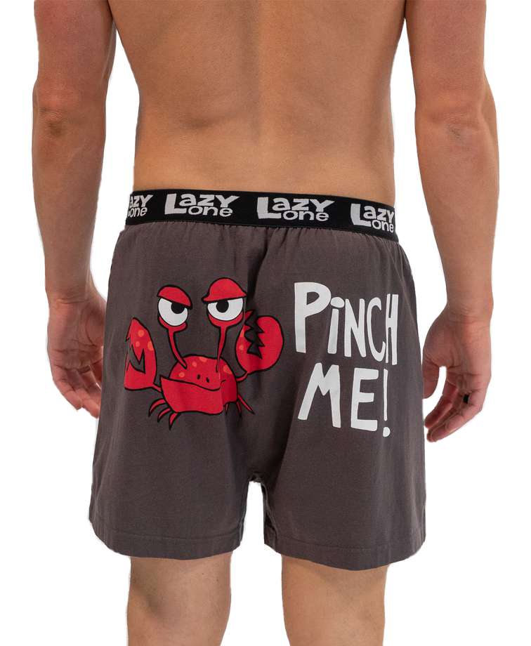 Pinch Me! Men's Crab Funny Boxer