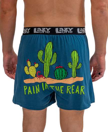 Pain In The Rear Men's Cactus Funny Boxer