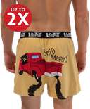 Skid Marks Men's Funny Boxer
