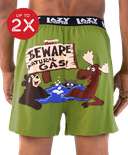 Beware of Natural Gas Men's Funny Boxer