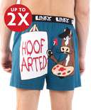 Hoof Arted Men's Horse Funny Boxer