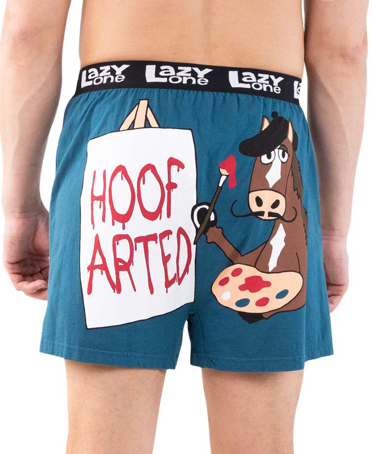 Hoof Arted Men's Horse Funny Boxer