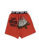 Can't Touch This Men's Funny Porcupine Boxer