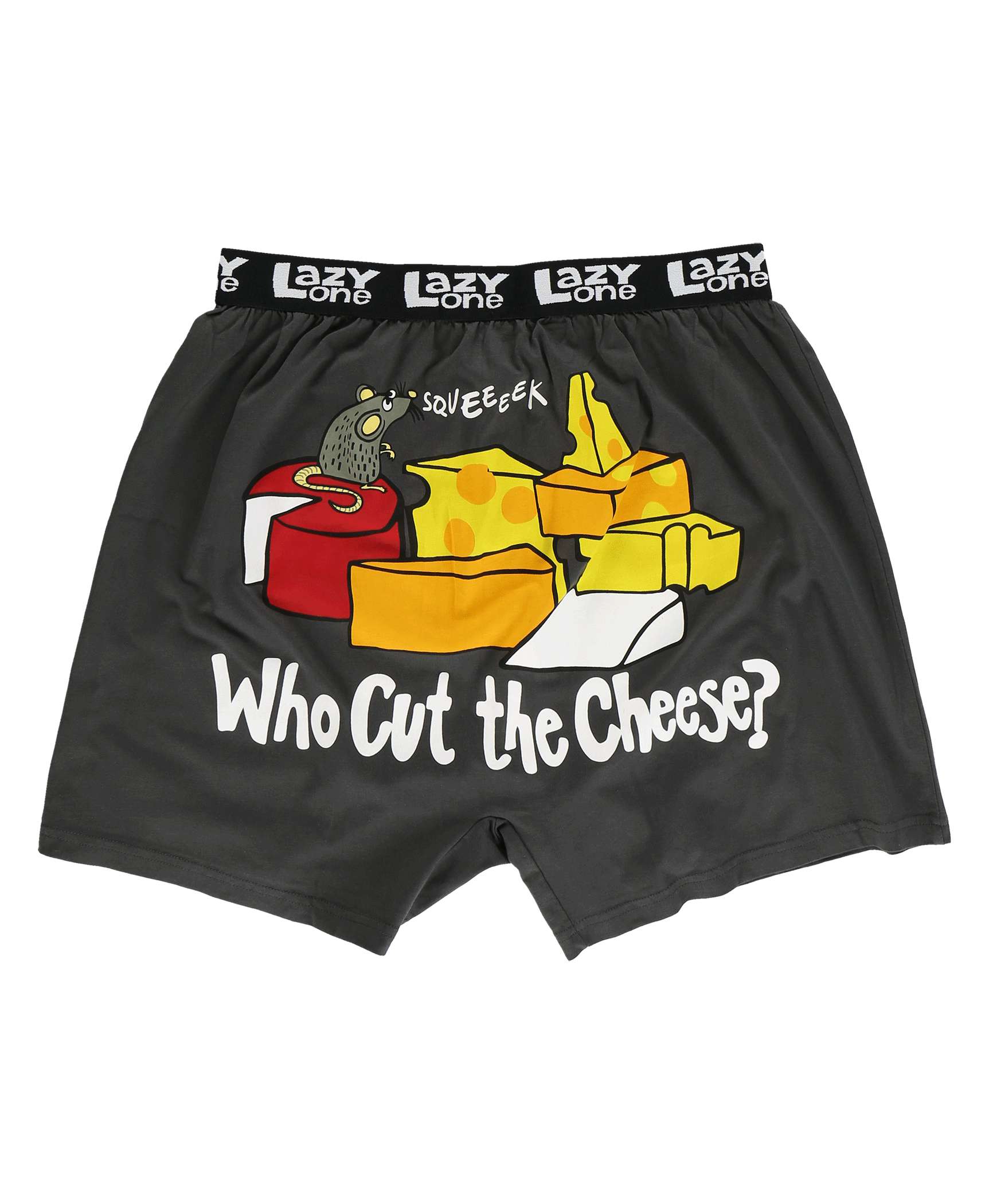 Who Cute The Cheese Men's Funny Boxer LazyOne