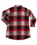 Country Plaid Flannel Button Nightshirt