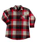 Country Plaid Flannel Button Nightshirt