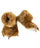 Brown Bear Kid and Adult Paw Slipper