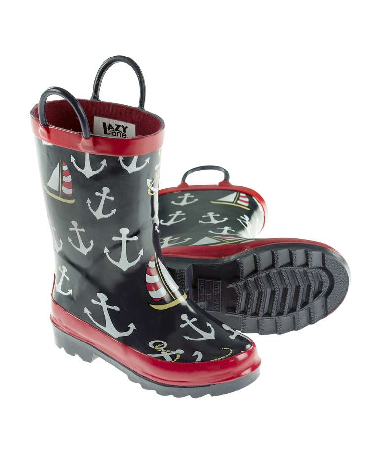 Nautical Kid's Rain Boot