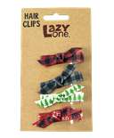 Red Moose Hair Clips