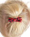 Red Moose Hair Clips