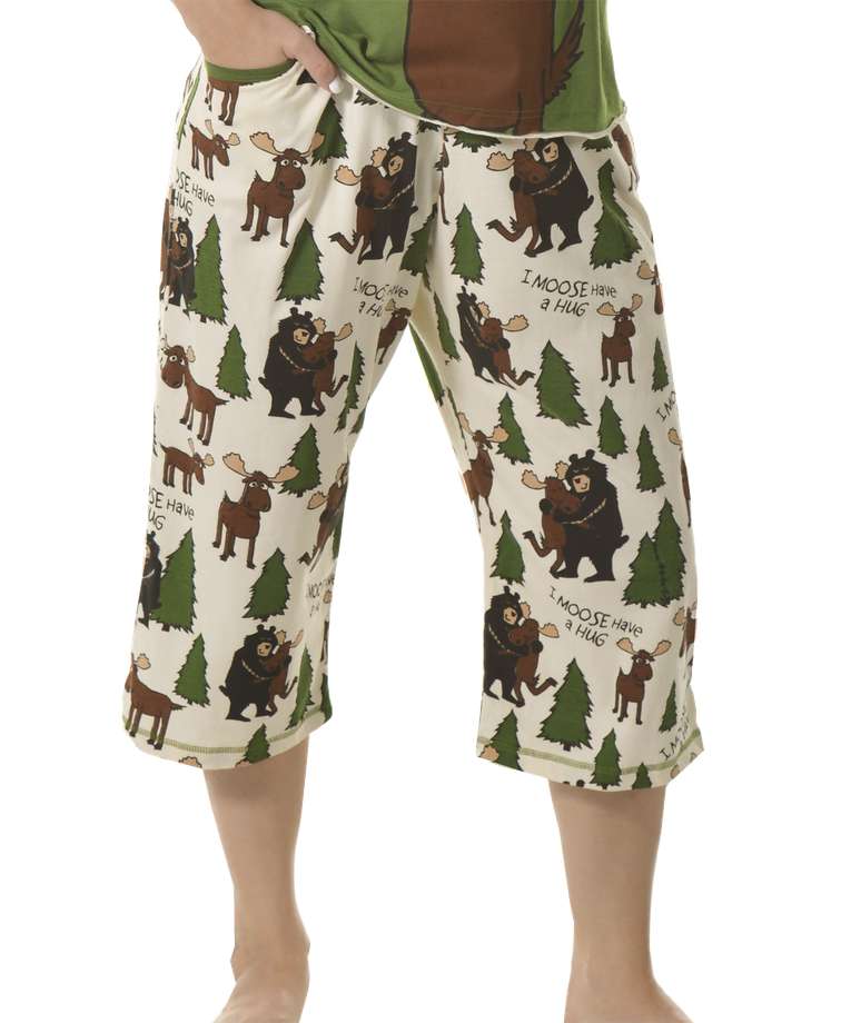 Moose Hug PJ Capri Pant