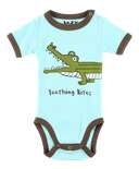 Teething Bites Infant Gator Creeper Onesie