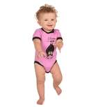 Sleep in the Dark Pink Infant Creeper Bat Onesie