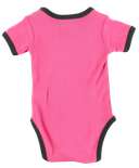 Just A Pup Wolf Infant Creeper Pink Onesie
