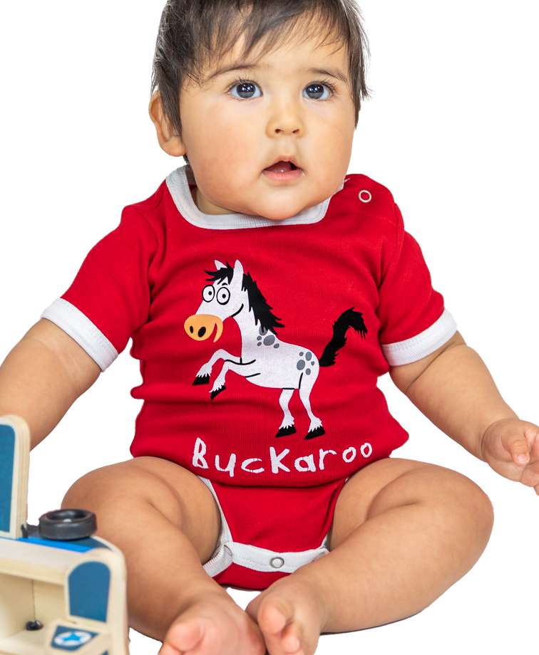 Buckaroo Horse Infant Creeper Onesie