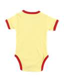 Butter Me Up Yellow Infant Creeper Lobster Onesie