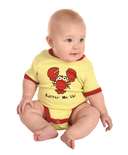 Butter Me Up Yellow Infant Creeper Lobster Onesie