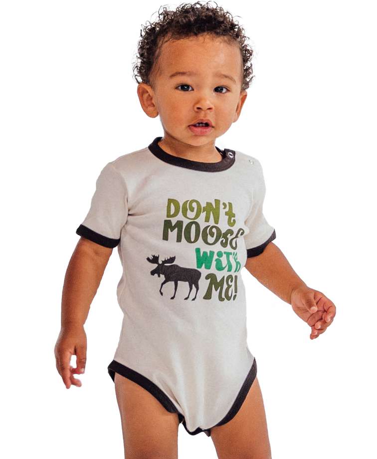 Don't Moose with Me Green Infant Creeper Onesie