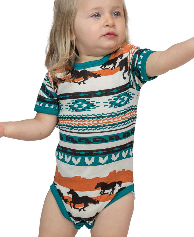 Chase Your Dreams Horse Infant Creeper Onesie