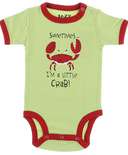 I'm a Little Crab Green Infant Creeper Onesie