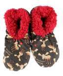 Chocolate Moose Fuzzy Feet Slipper