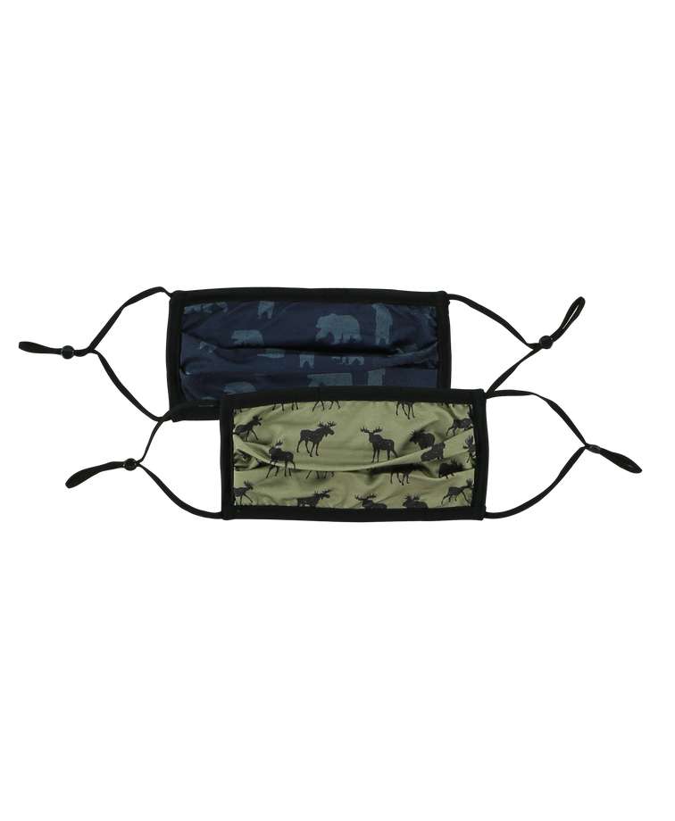 Bear & Moose Adult Face Mask 2-Pack