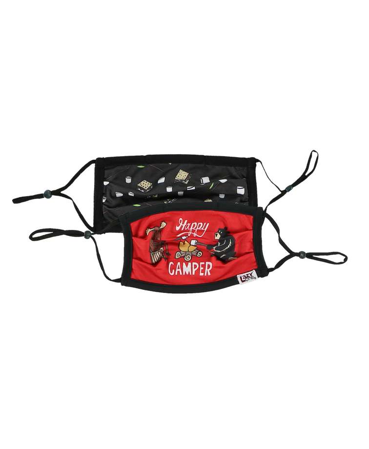 Happy Camper Kid Face Mask 2-Pack