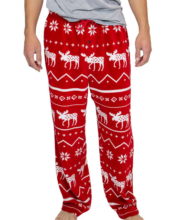 mens fleece pajama pants