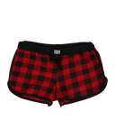 Red Plaid Women's Shorts