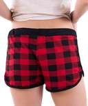 Red Plaid Women's Shorts