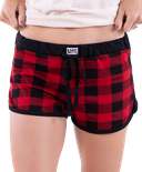 Red Plaid Women's Shorts