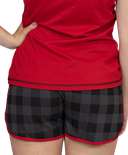Lost in My Dreams Women's Grey Plaid Shorts