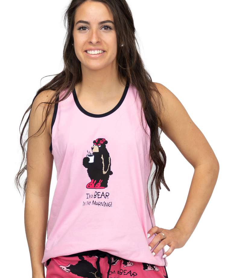 Bear In The Morning Women's Tank Top