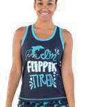 I'm Flippin' Tired Women's Dolphin Tank Top