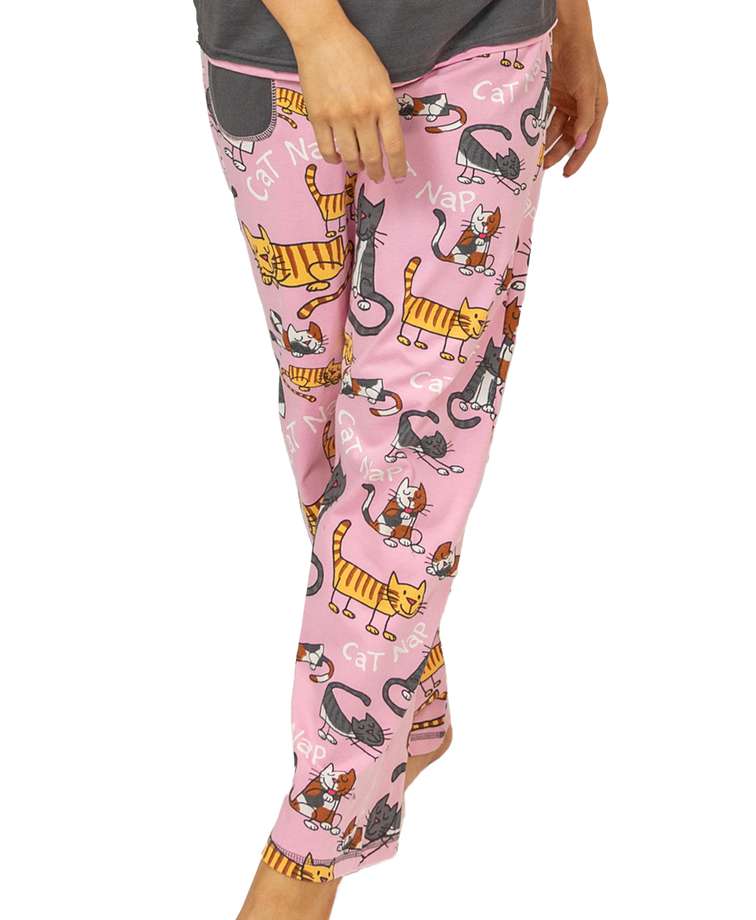 Cat Nap Women's Regular Fit Pj Pant