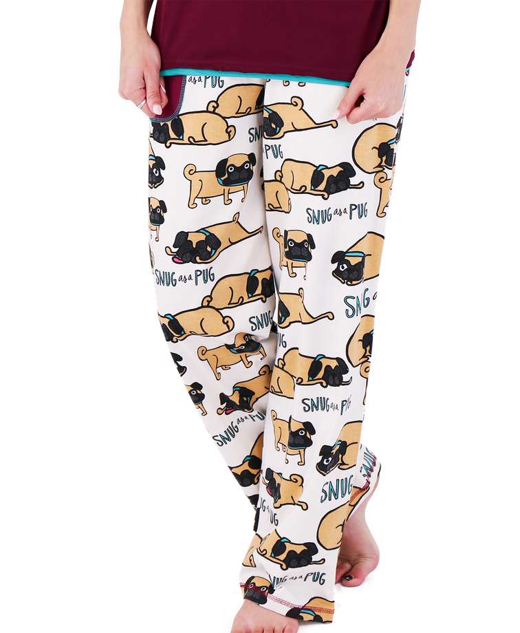 Snug As A Pug Women's Regular Fit PJ Pant